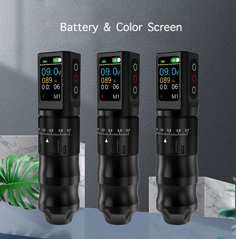 TTP 7 Stroke Adjustable Wireless Tattoo Machine Dual Batteries - view 2