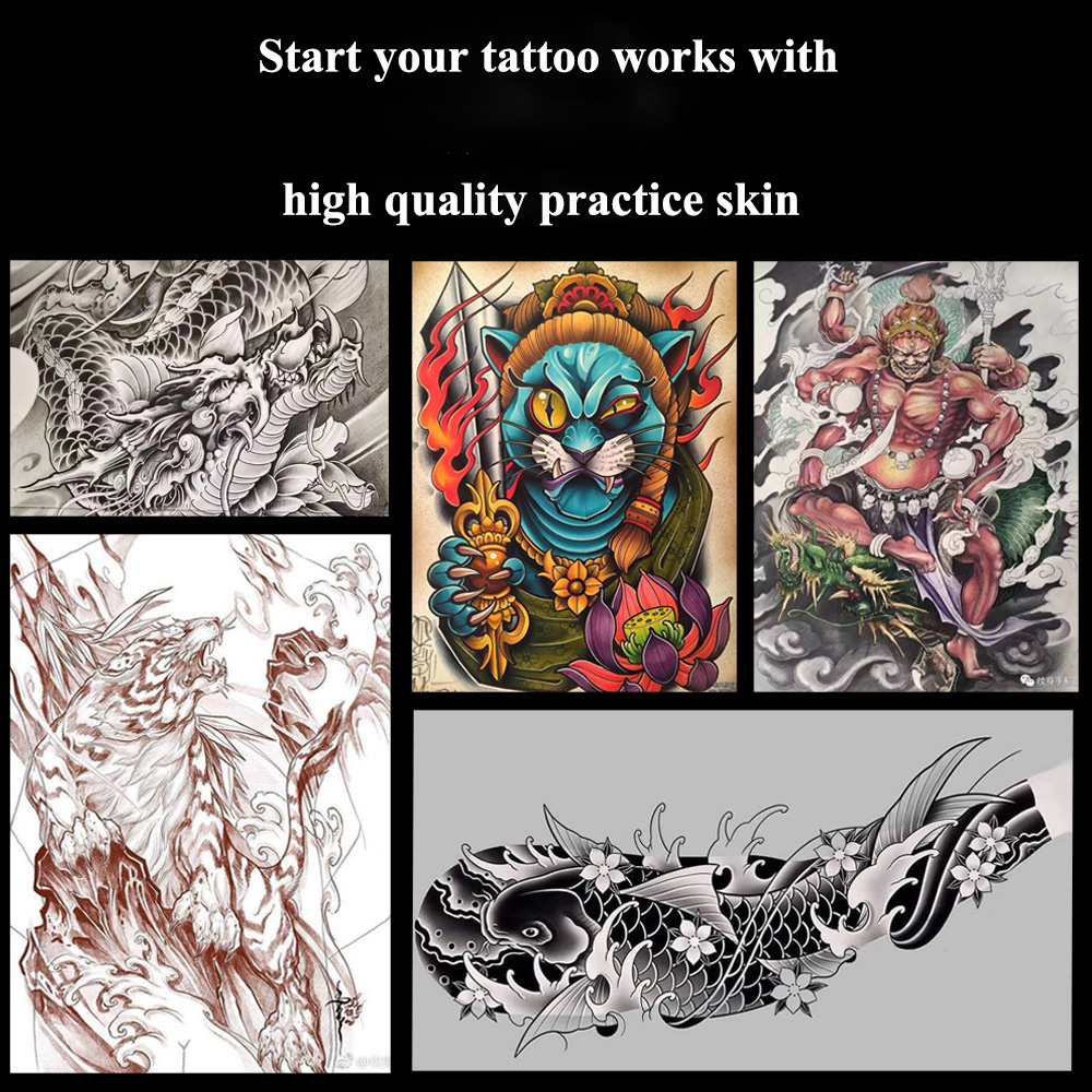 15cm*15cm artificial silicone tattoo embroidery practice skin  for beginners tattoon exercise skin - view 5