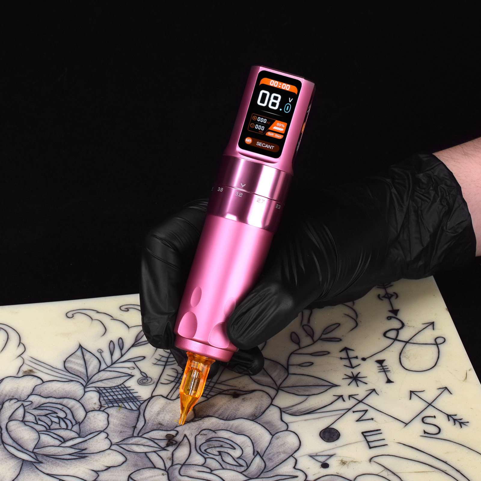 TTP Wireless Tattoo Pen Machine Adjustable Stroke Digital Display - 2