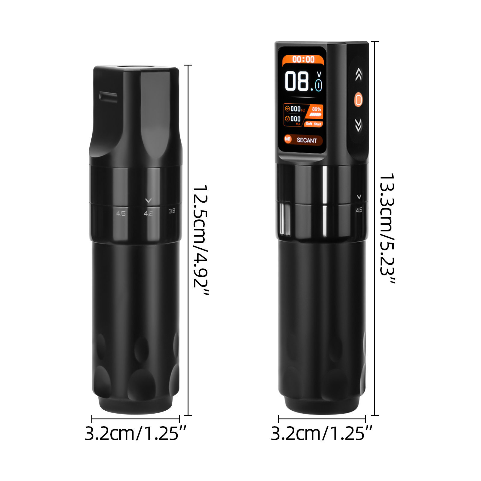 TTP Wireless Tattoo Pen Machine Adjustable Stroke Digital Display - 7