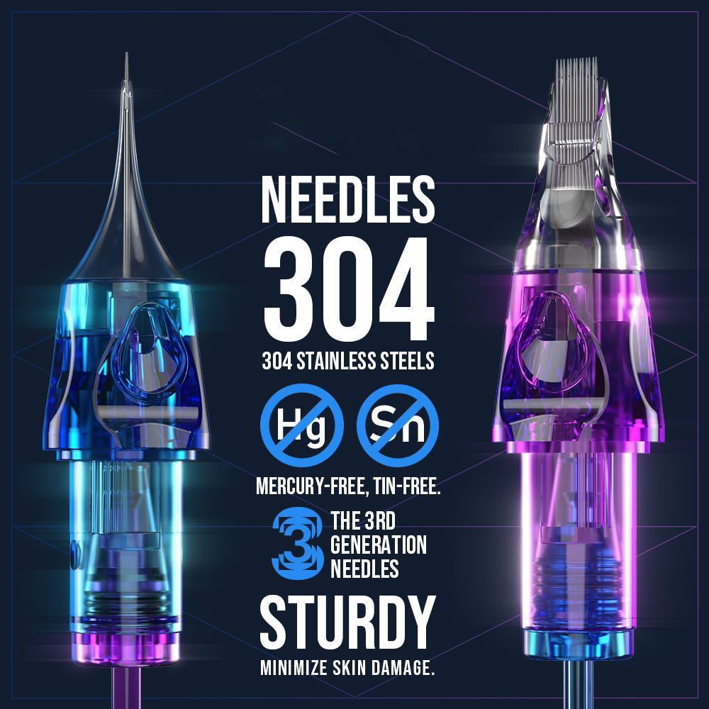 TTP Tattoo Needle Cartridges Multiple Cartridges 20PCS/BOX - view 5