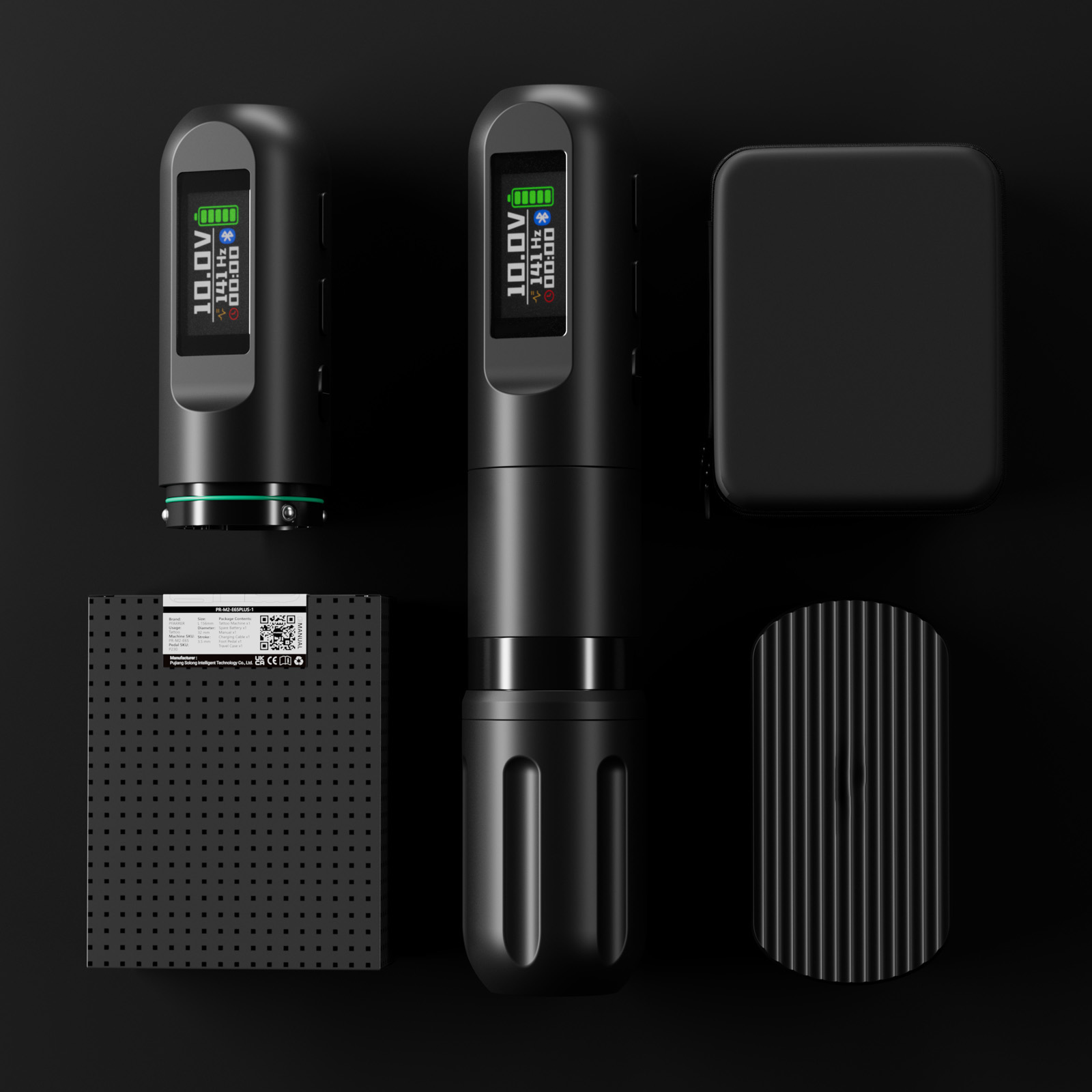 TTP Adjustable Stroke Wireless Tattoo Machine Dual Batteries - view 3