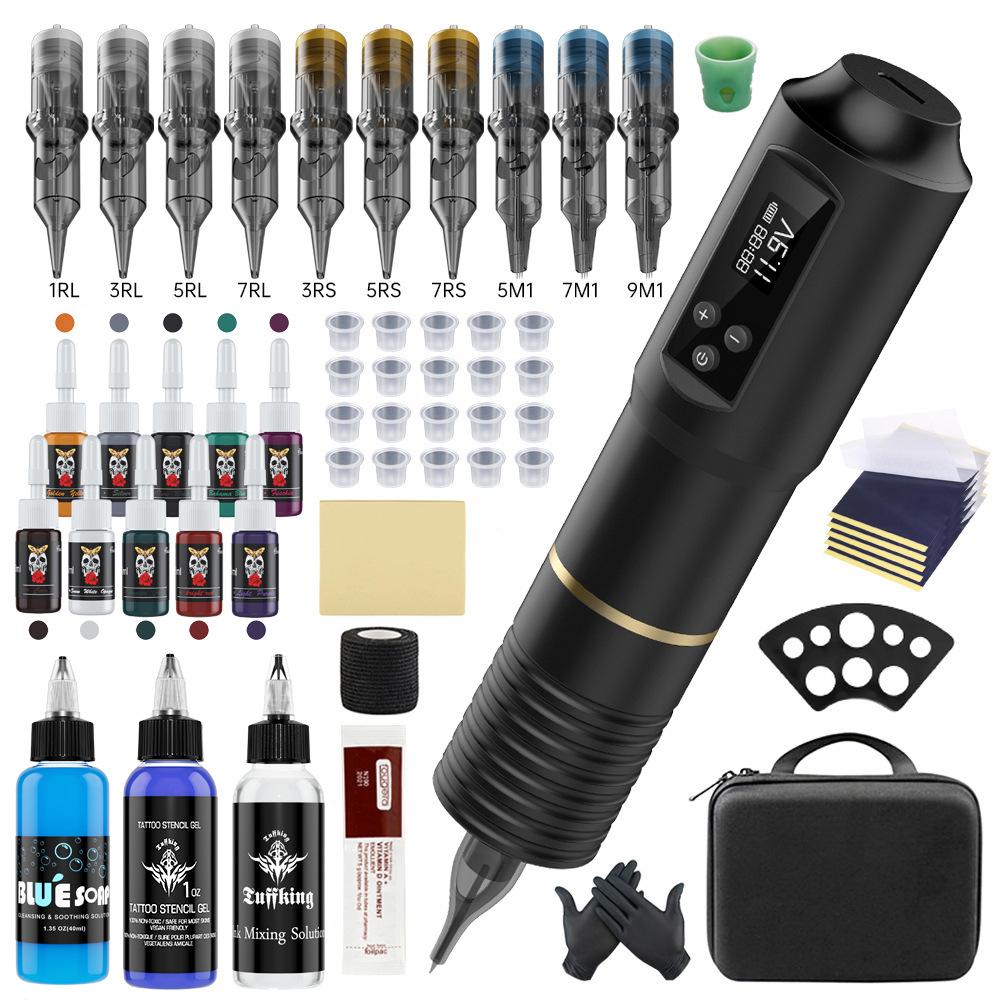 TTP Tattoo Pen Machine Wireless Adjustable Stroke Digital Display - view 8