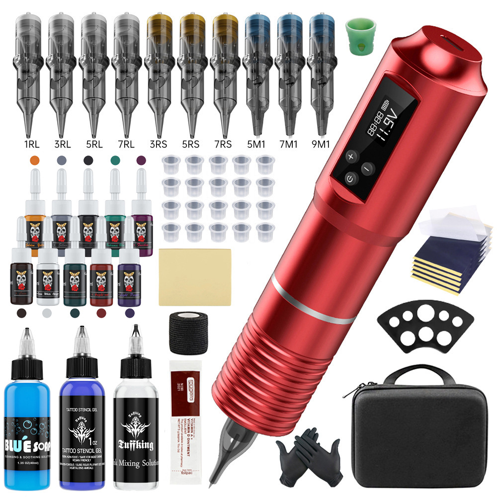 TTP Tattoo Pen Machine Wireless Adjustable Stroke Digital Display - view 9